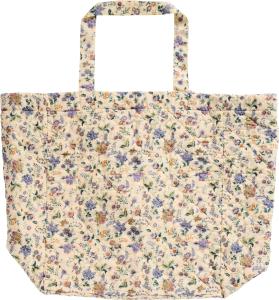 Tasche IB Laursen lila und braune Blumen